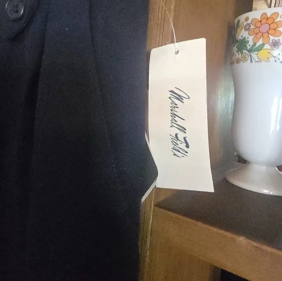 Dior Vintage Navy Blue Wool Pencil Skirt NWT - Picture 8 of 8